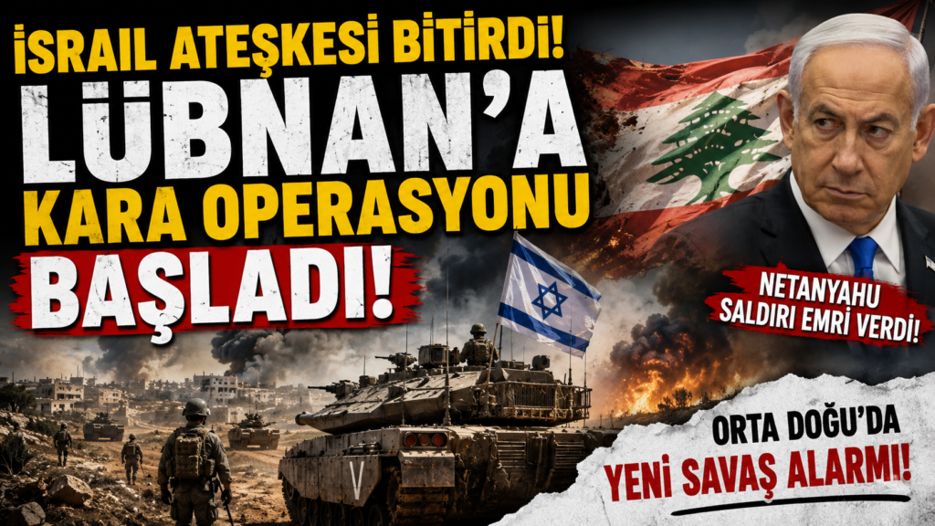 İsrail Ateşkesi Bitirdi! Lübnan’a Kara Operasyonu Başladı