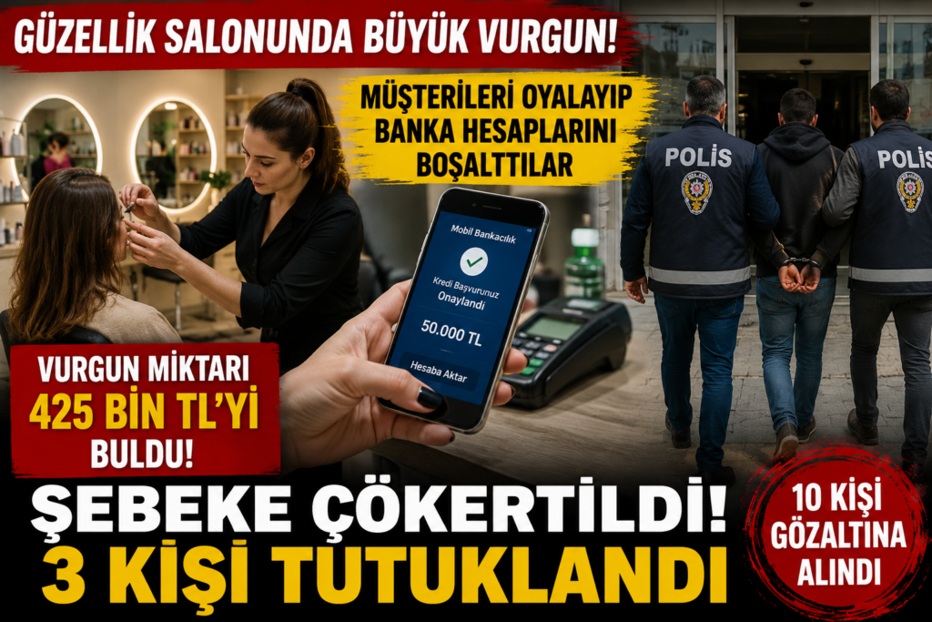 Güzellik Salonunda Büyük Vurgun