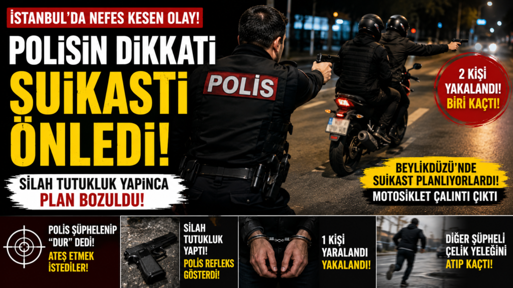 İstabul’da Polisin Dikkati Suikasti Önledi!