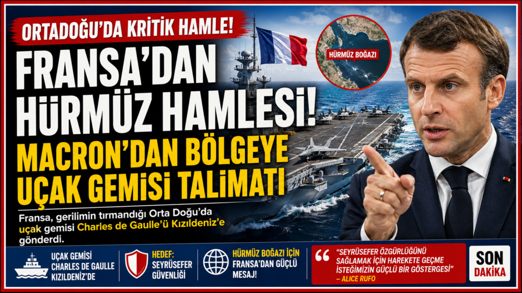 Fransa Hürmüz Boğazı’na Uçak Gemisi Gönderdi