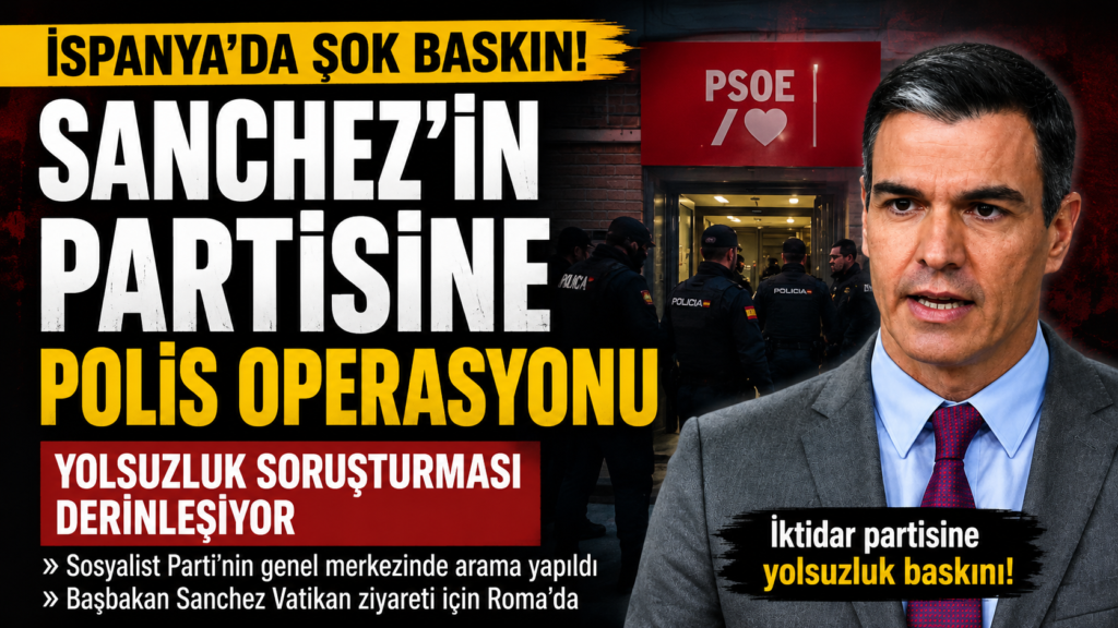 İspanya’da Şok,Sanchez’in Partisine Polis Operasyonu