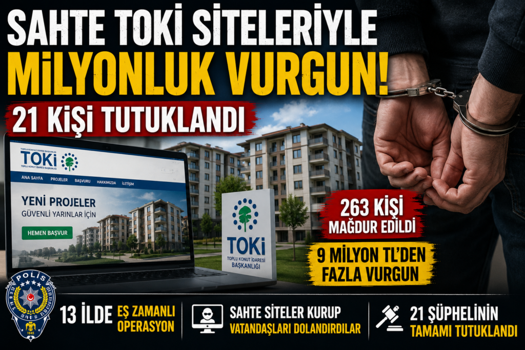 TOKİ Hayaliyle Dolandırdılar! 21 Şüpheli Tutuklandı