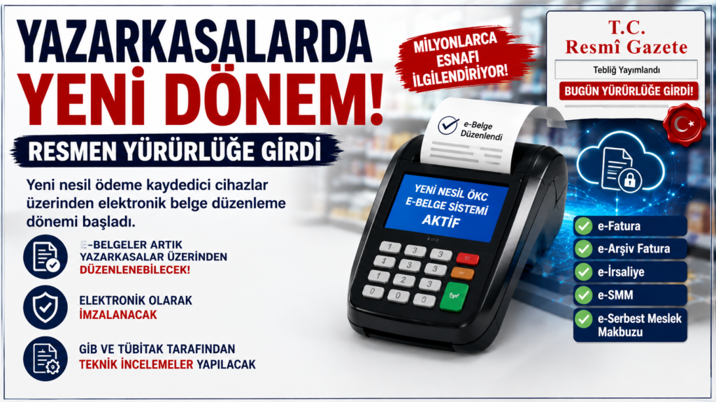 Yazarkasalarda Tarihi Değişim! Bugün Yürürlüğe Girdi