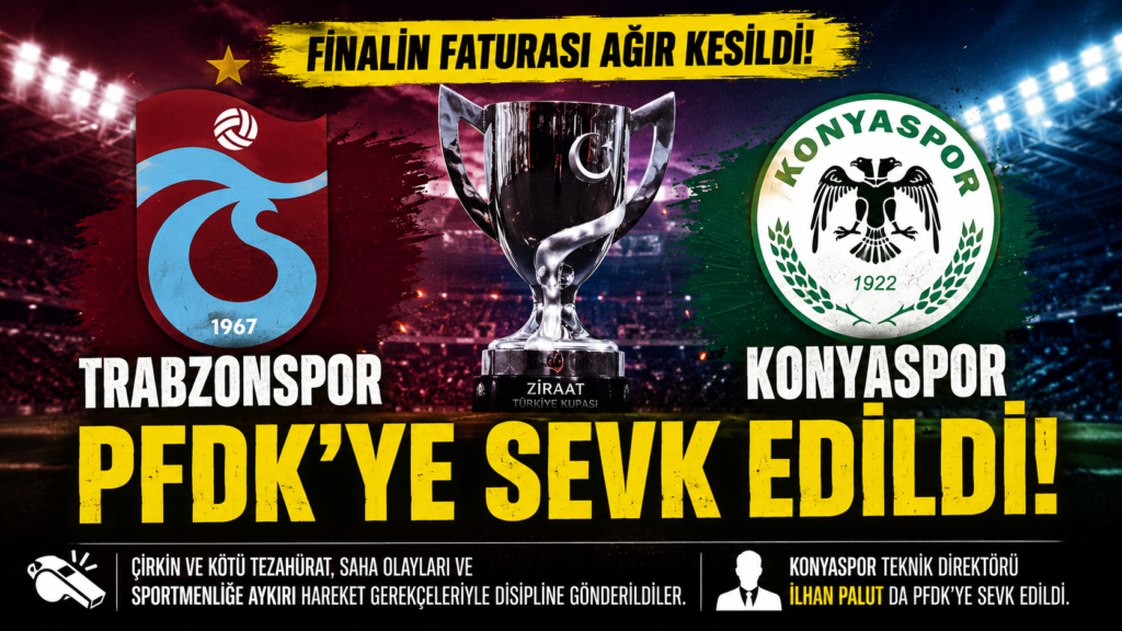 Trabzonspor ve Konyaspor PFDK’lik Oldu