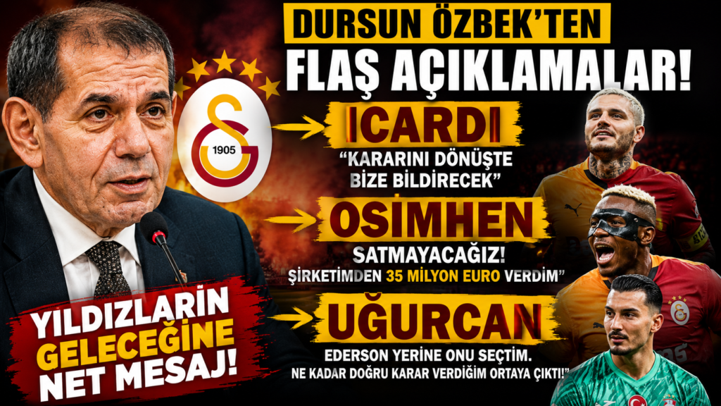 Özbek: Osimhen Kalıyor, Ederson Gidiyor