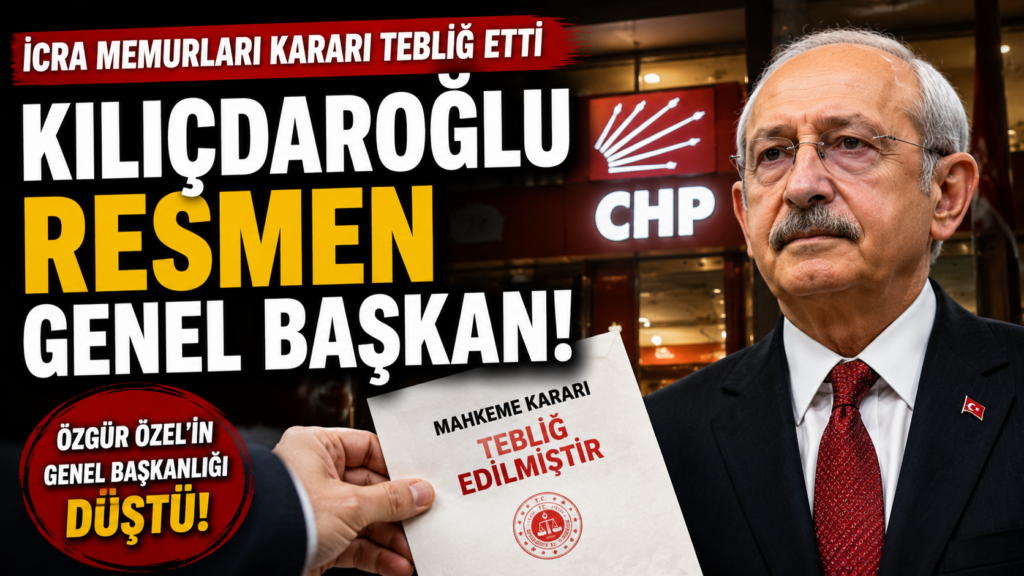 Kılıçdaroğlu’nun  CHP Genel Başkanlığı Resmileşti