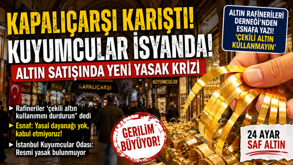 Altın Piyasasında Flaş Gelişme! Kuyumcular Rest Çekti
