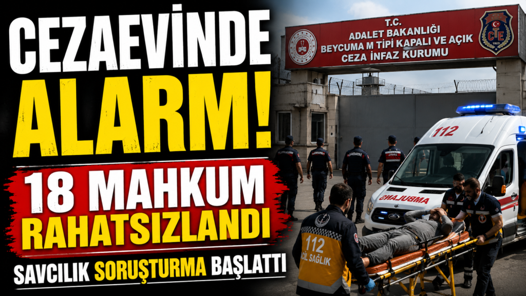 Mahkumlar Hastanelik Oldu! Savcılık Harekete Geçti