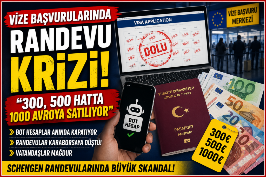 Schengen Vize Randevusu 1000 Euro
