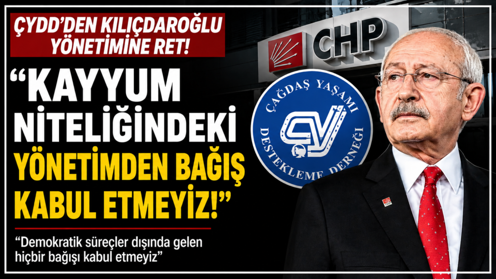 ÇYYD’de Kayyumdan Bağış Kabul Etmeyiz