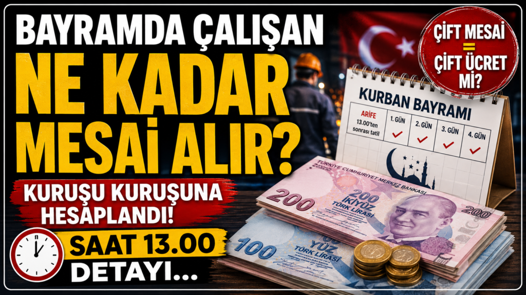Bayramda Çalışanlar Dikkat! Hak Kaybı Yaşamayın
