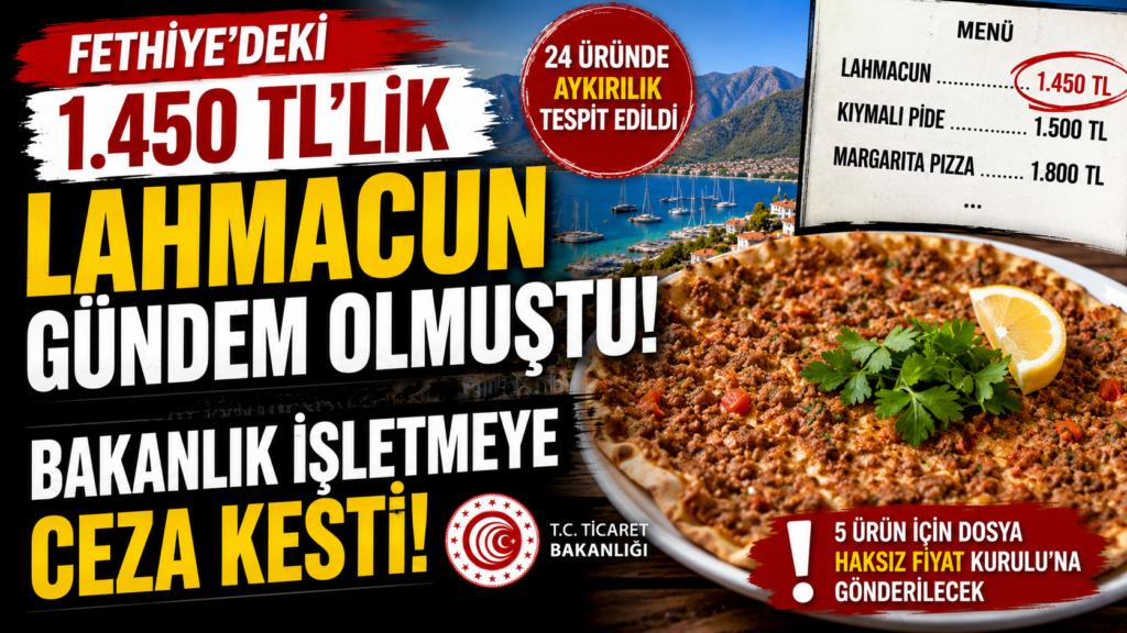 Lahmacun 1.450 TL Olunca Bakanlık Devreye Girdi!