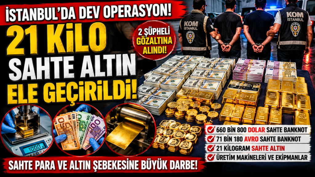 İstanbul’da Sahte Altın Alarmı