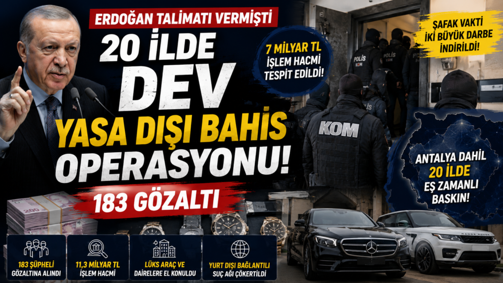 Erdoğan Talimatı Sonrası Şafak Baskını!