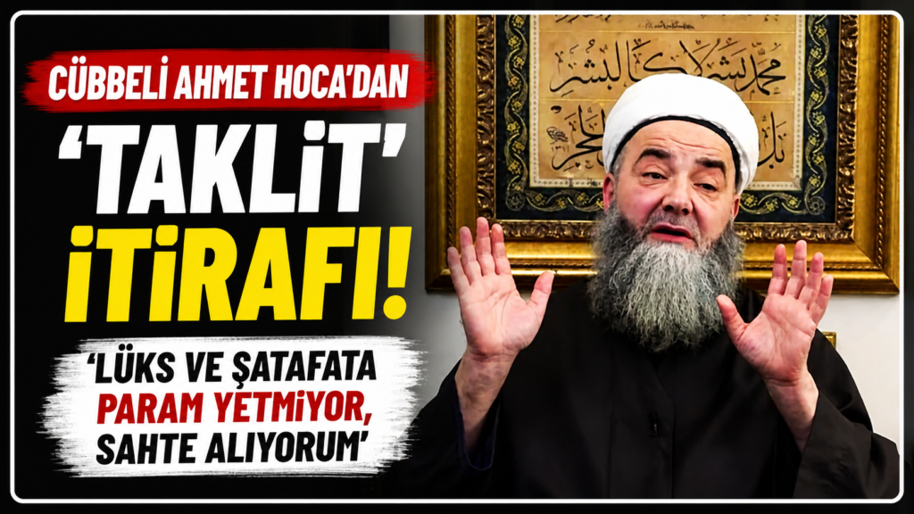 Cübbeli Ahmet Hoca: Param Yetmiyor, Taklit Alıyorum
