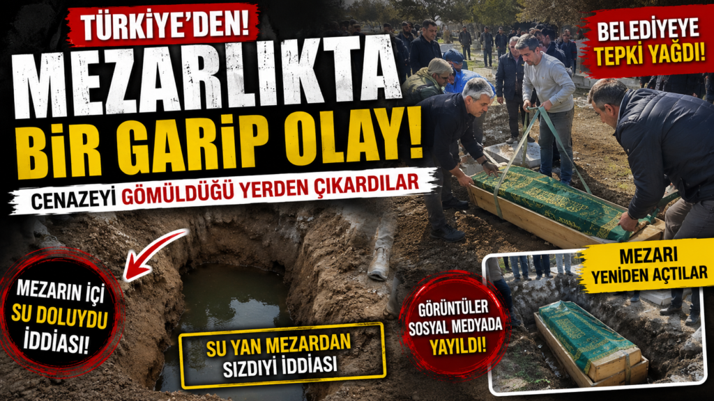 Ancak Türkiye’de Olur,Gömülen Cenazeyi Tekrar Çıkardılar