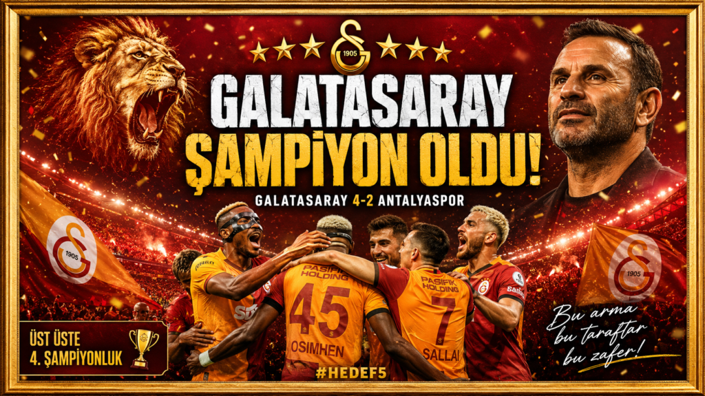 Aslan Kükredi! Şampiyonluk Resmen Geldi