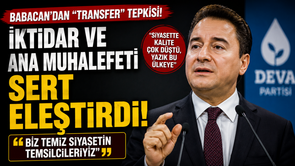 Babacan: Siyasette Kalite Çok Düştü