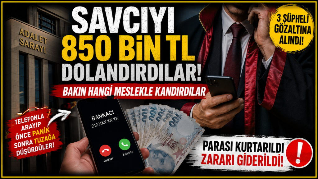 Savcıyı Bile Dolandırdılar! 850 Bin TL’lik Vurgun