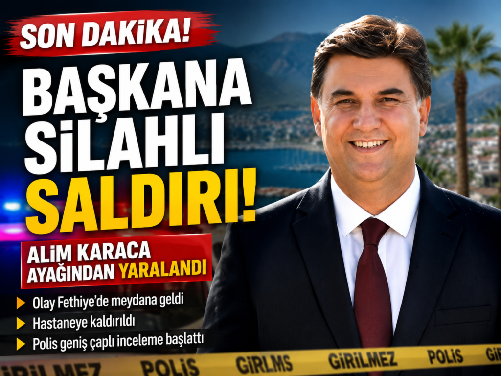 Fethiye Belediye Başkanına Silahlı Saldırı