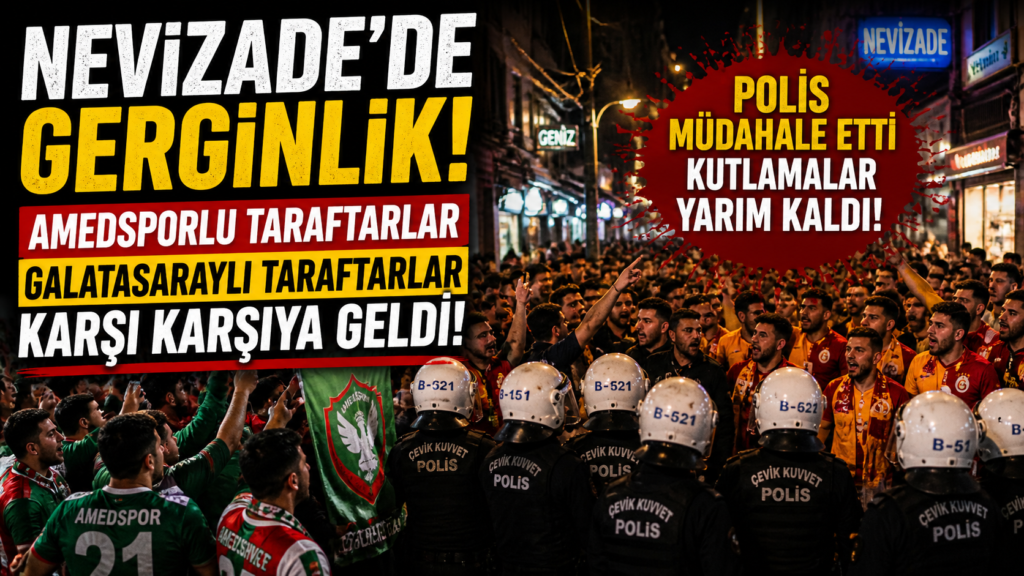Amedspor ve Galatasaray Taraftarları Karşı Karşıya Geldi