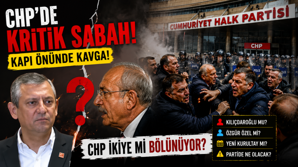 CHP’de  İç Savaş! Kurultay Gerilimi Sokağa Taştı