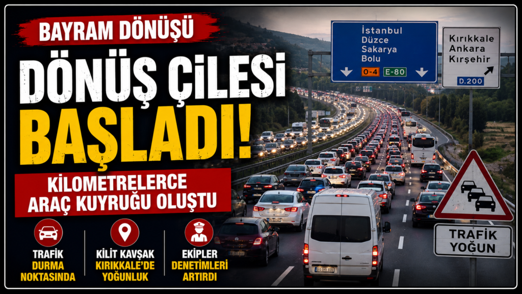 Tatilcilerin Dönüş Çilesi Başladı
