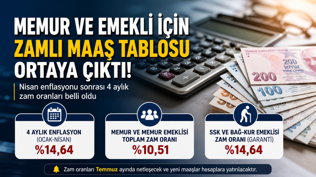 “Maaş Zammında Kritik Eşik! İlk Rakamlar Ortaya Çıktı
