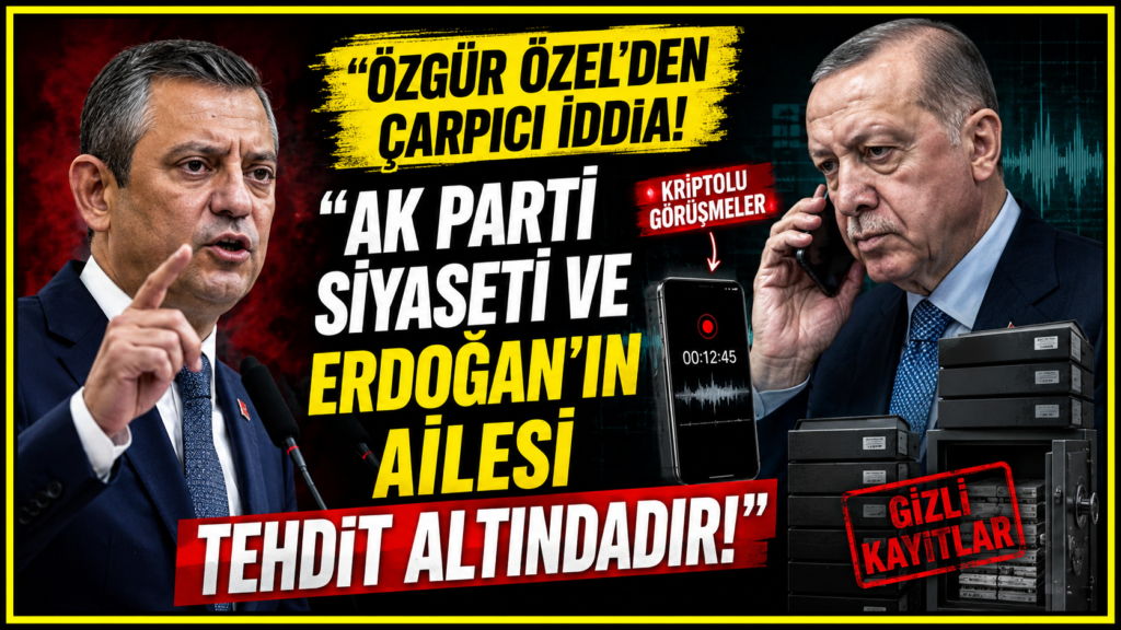 Özgür Özel’in İddiası:  Erdoğan’ın Ailesi Tehdit Altında!
