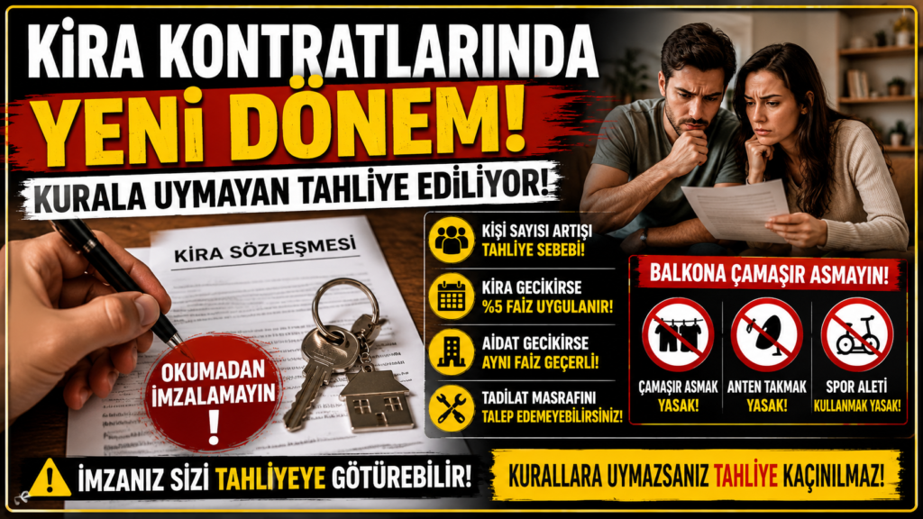 Ev Sahiplerinden Kiracılara Şok Şartlar, Yasalaştı