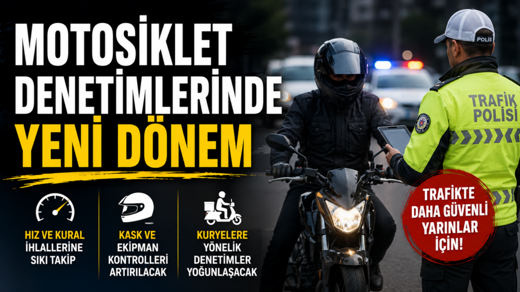 Trafikte Motosiklet Alarmı