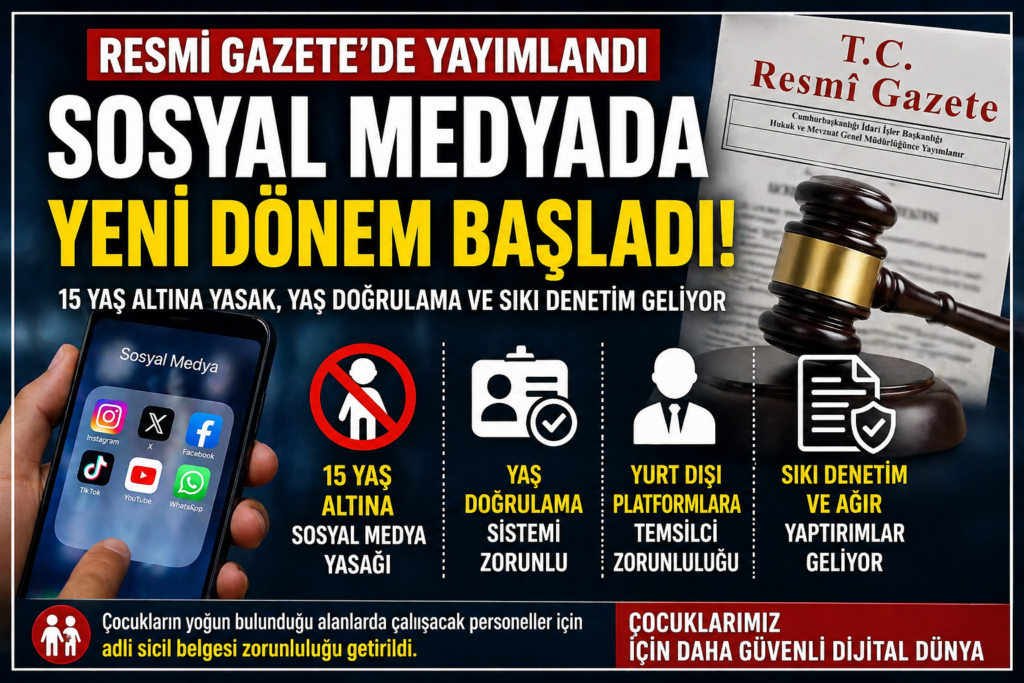 Sosyal Medya Değişiyor,Resmi Gazete’de Yayımlandı