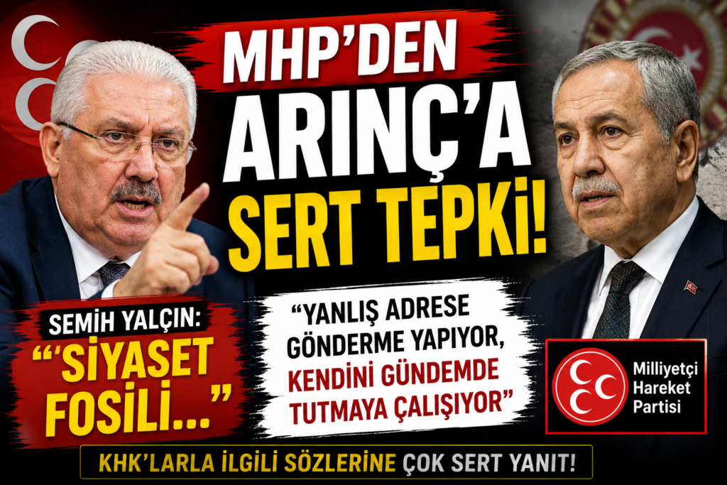 Arınç’ın Sözleri MHP’yi Ayağa Kaldırdı