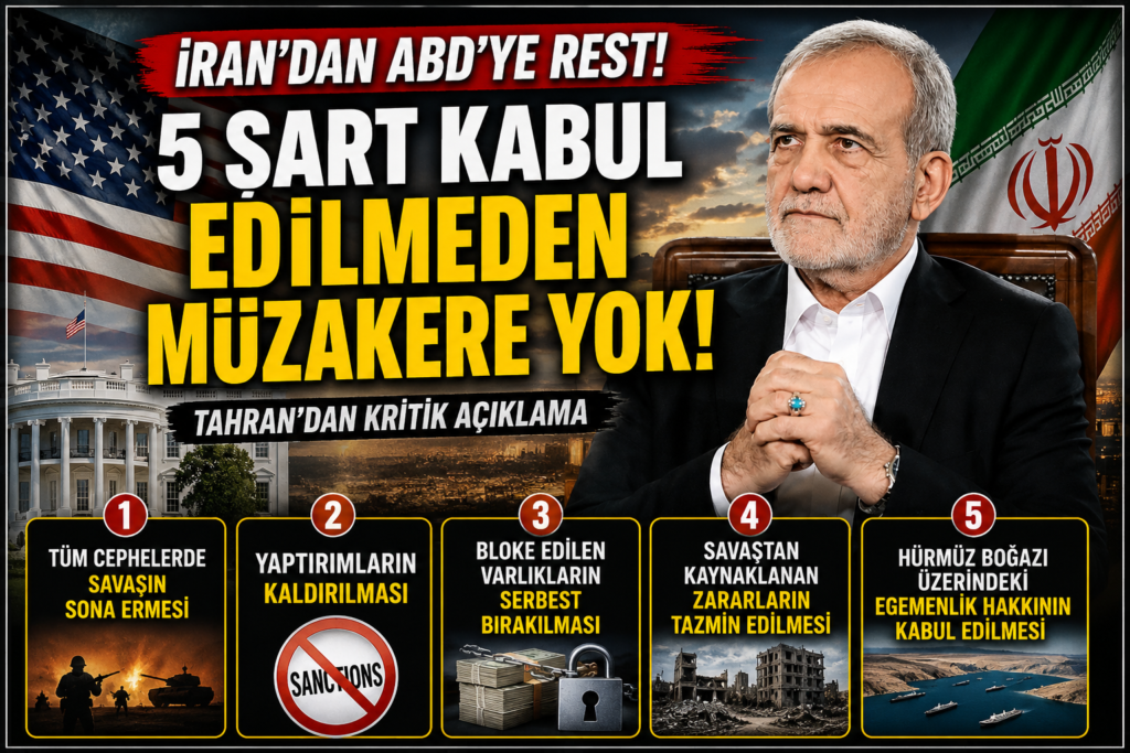 İran’dan ABD’ye Tarihi Rest! 5 Şartı Açıkladılar
