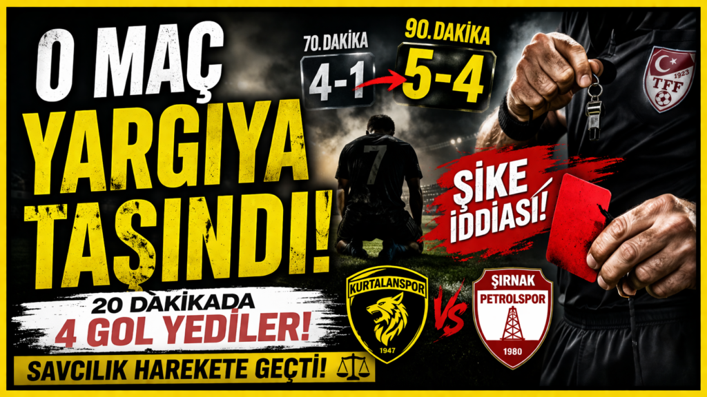 20 Dakikada Gelen 4 Gol Yargıya Taşındı