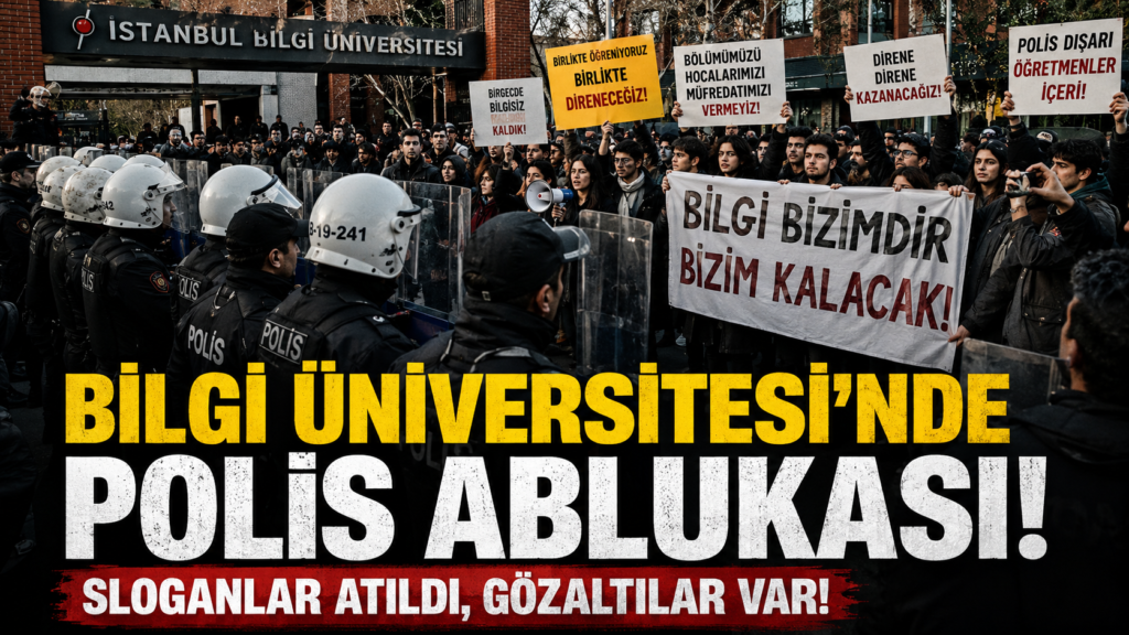 Bilgi Üniversitesi’nde Polis Ablukası!