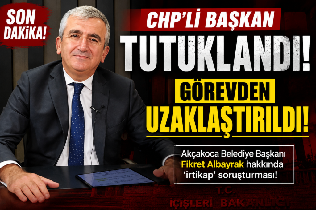 Akçakoca Belediye Başkanı Görevden Alındı