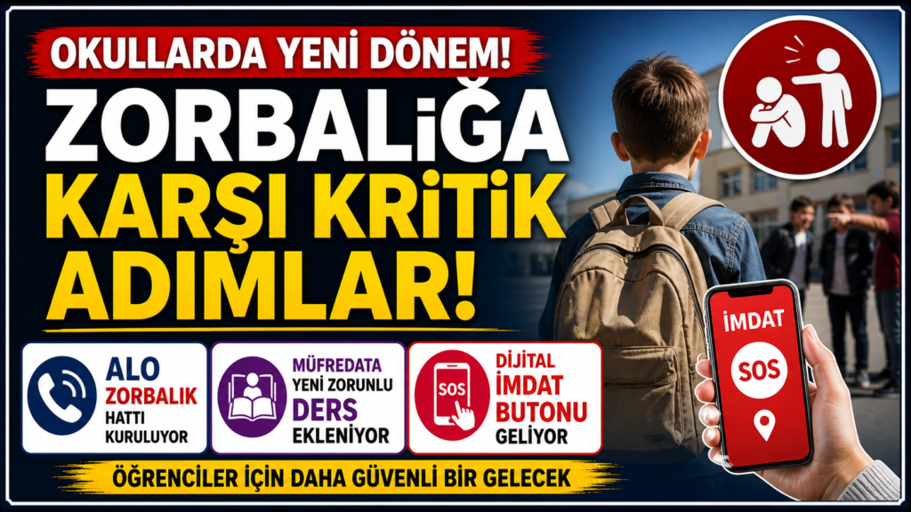 Okullarda Alarm! Yeni Ders ve İhbar Hattı Geliyor