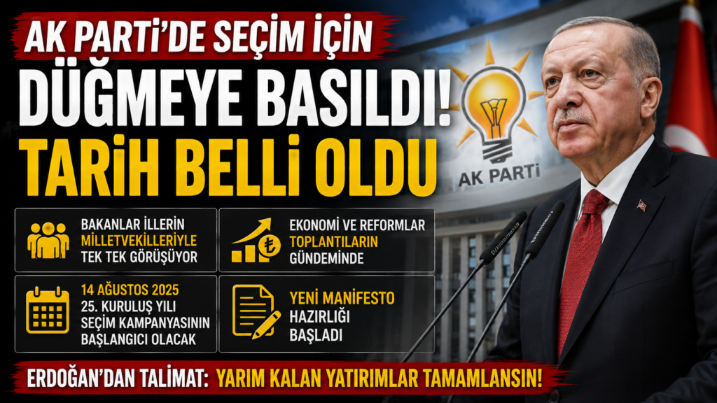 AK Parti’de Seçim Alarmı!