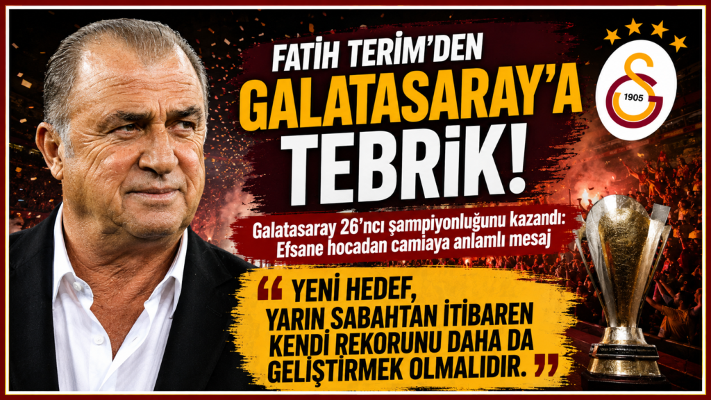 Fatih Terim’den Galatasaray’a Tarihi Mesaj