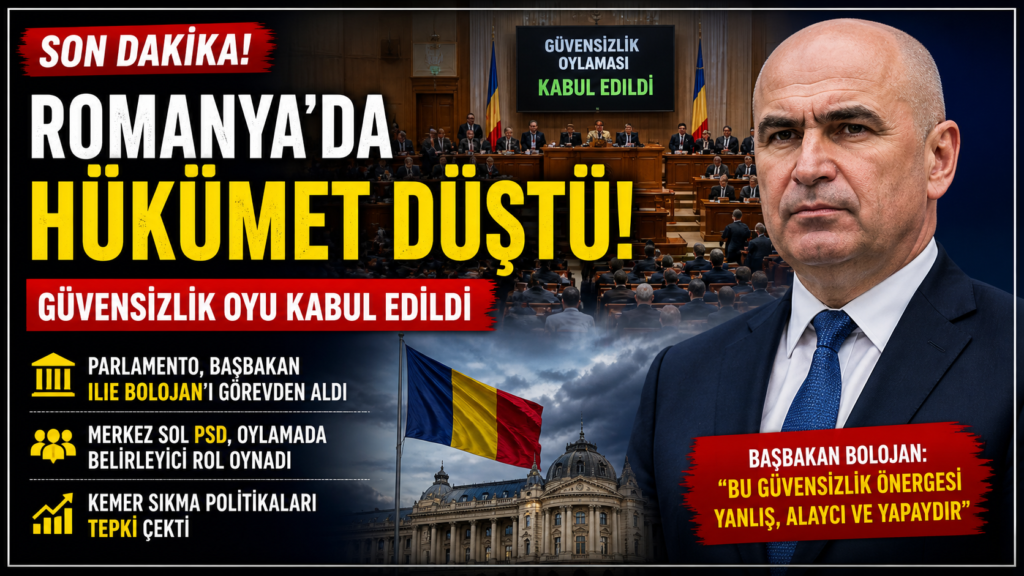 Romanya’da Hükümet Düştü