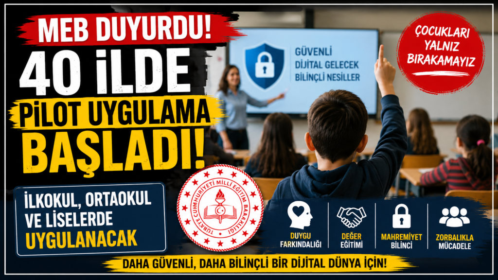 MEB’den Okullarda Yeni Dönem