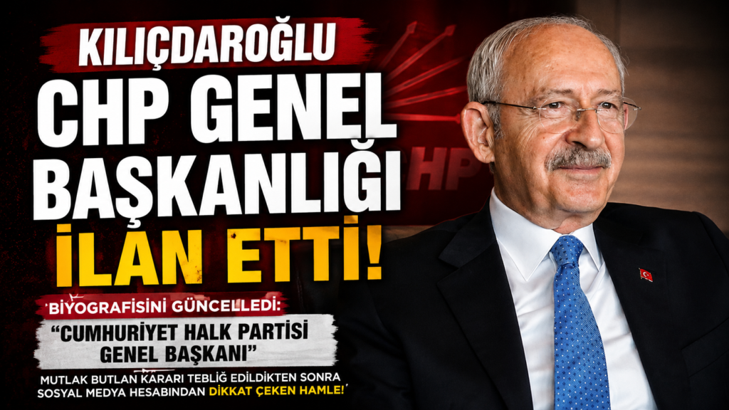 Kılıçdaroğlu CHP Genel Başkanlığını İlan Etti!”