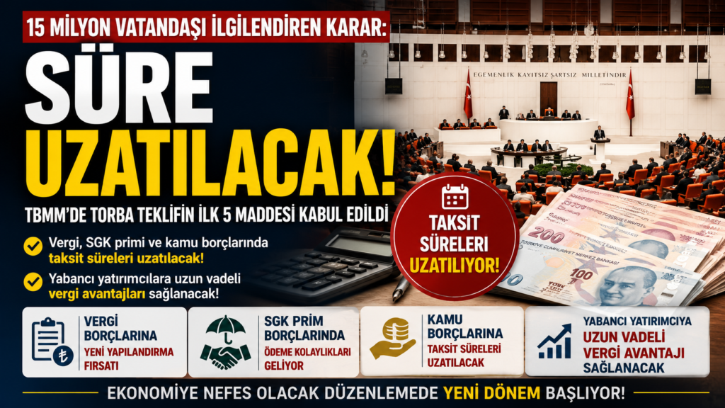 Kamu Borçlarında Büyük Düzenleme!