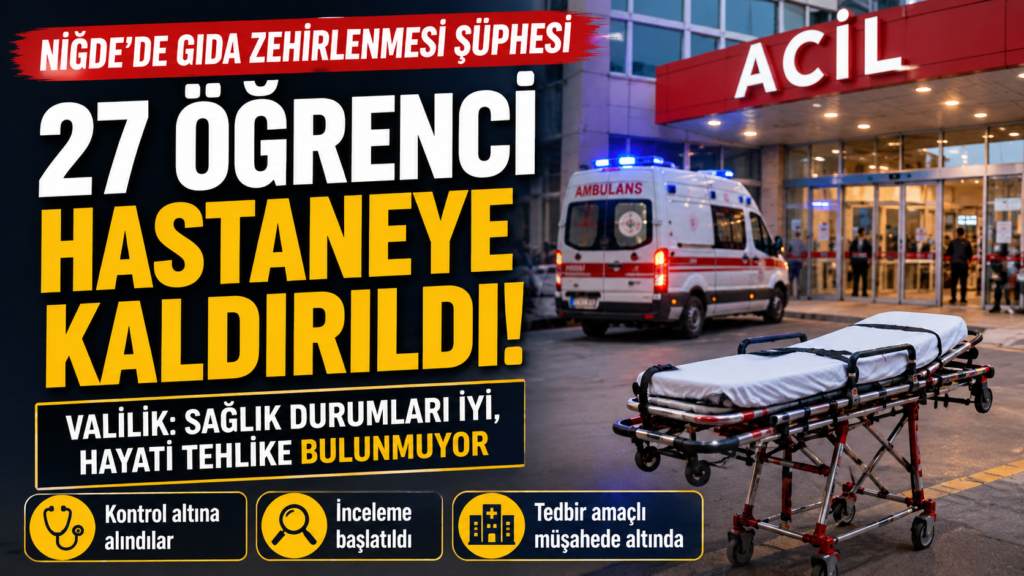 Niğde’de Korkutan Olay