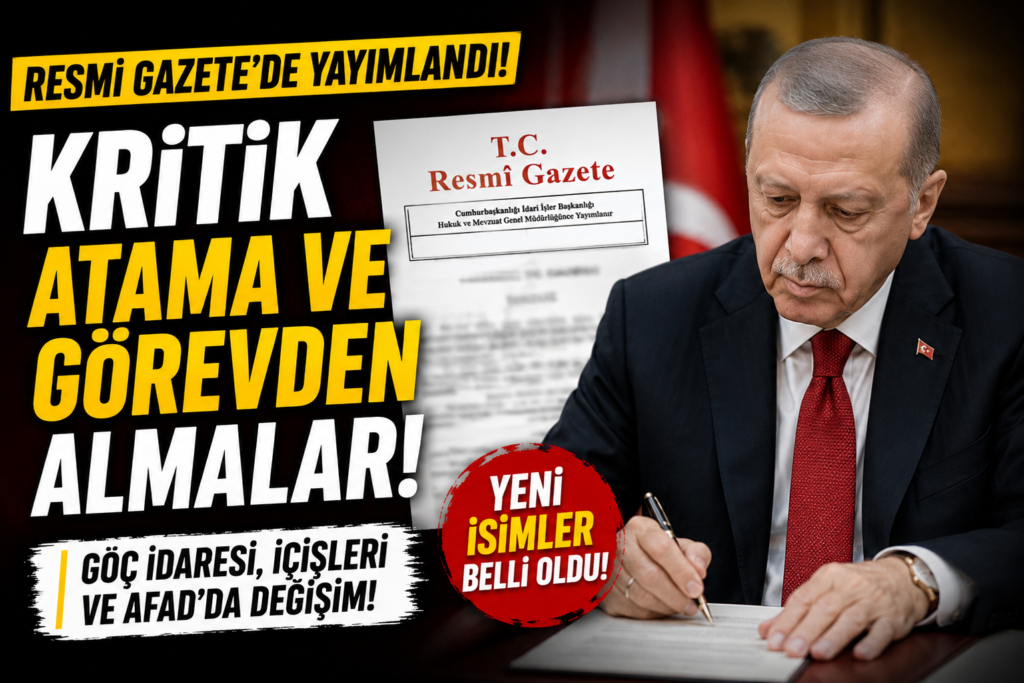 Erdoğan’dan Kritik Atama Kararları!