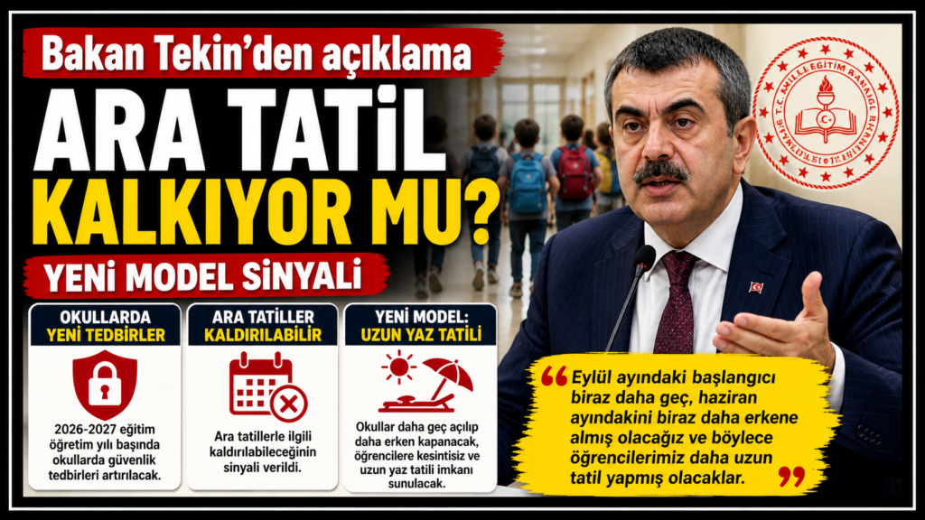 Okullarda Ara  Tatiller Kalkıyormu?