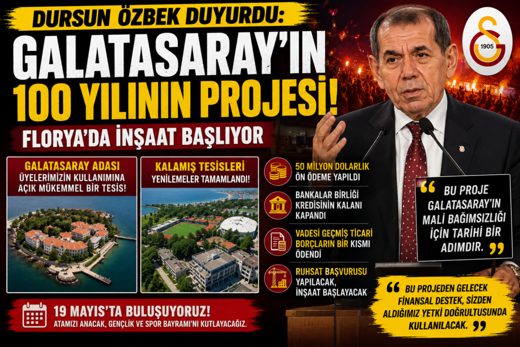 Dursun Özbek: Galatasaray’ın 100 Yıllık Projesi