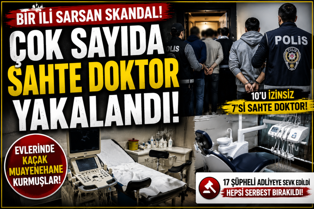 Bursa’da 17 Sahte Doktor Yakalandı, 17 side Serbest Bırakıldı