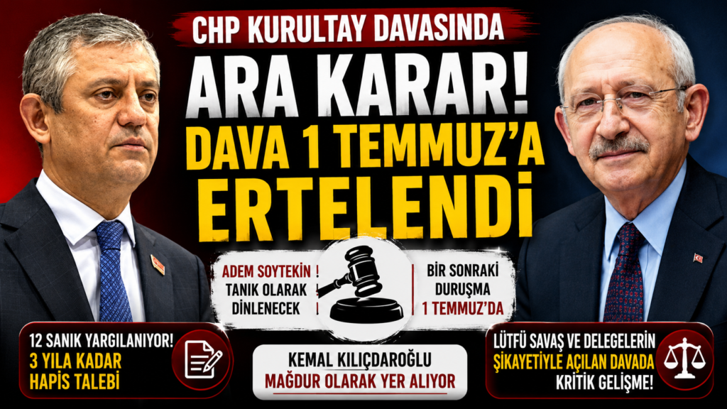 CHP Kurultay Davasında Kritik Karar